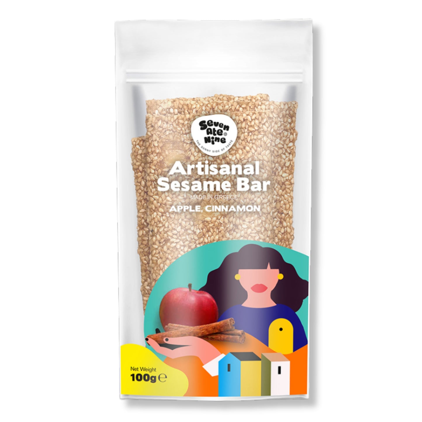 Seven Ate Nine - Sesame Bar - Apple and Cinnamon