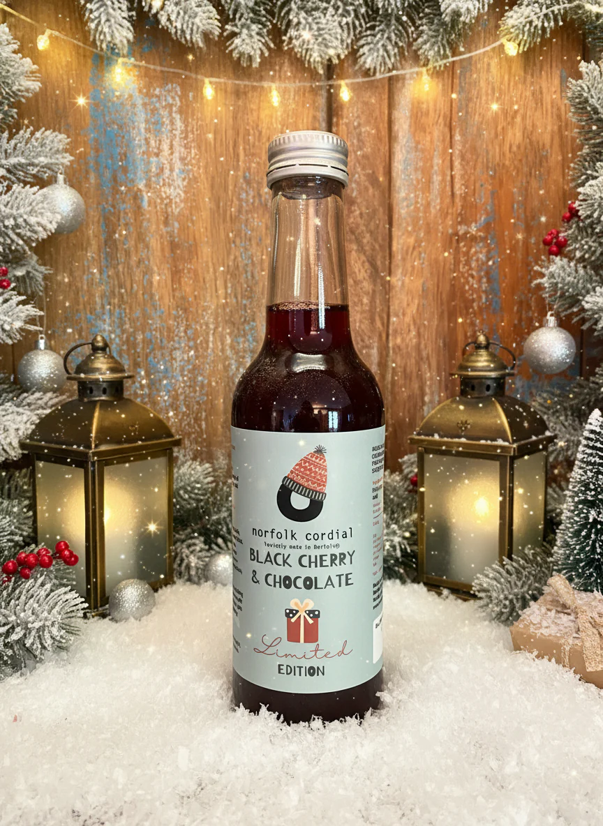 Black Cherry & Chocolate Cordial - 250ml