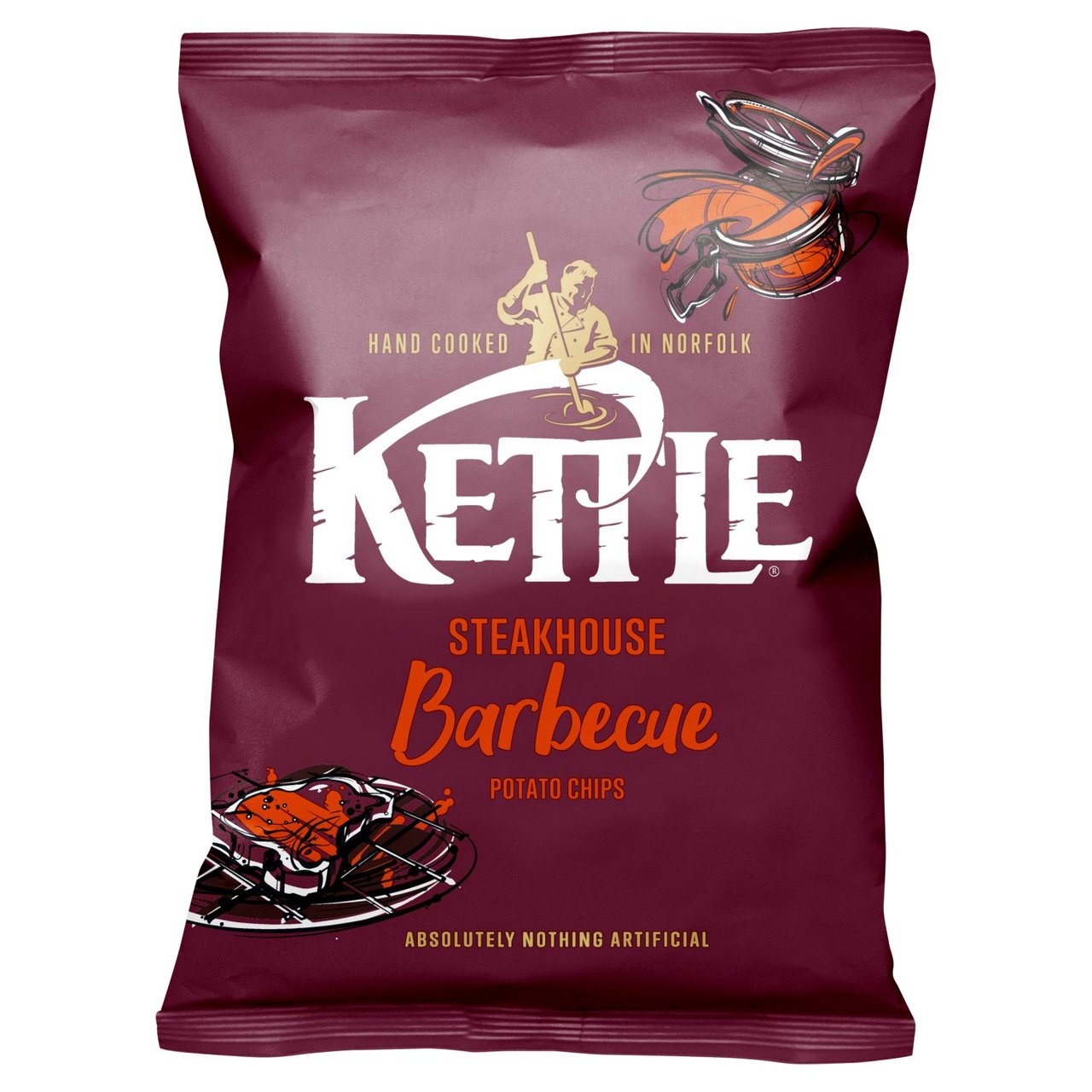 Kettle Foods - Steakhouse Barbecue Crisps - 130g