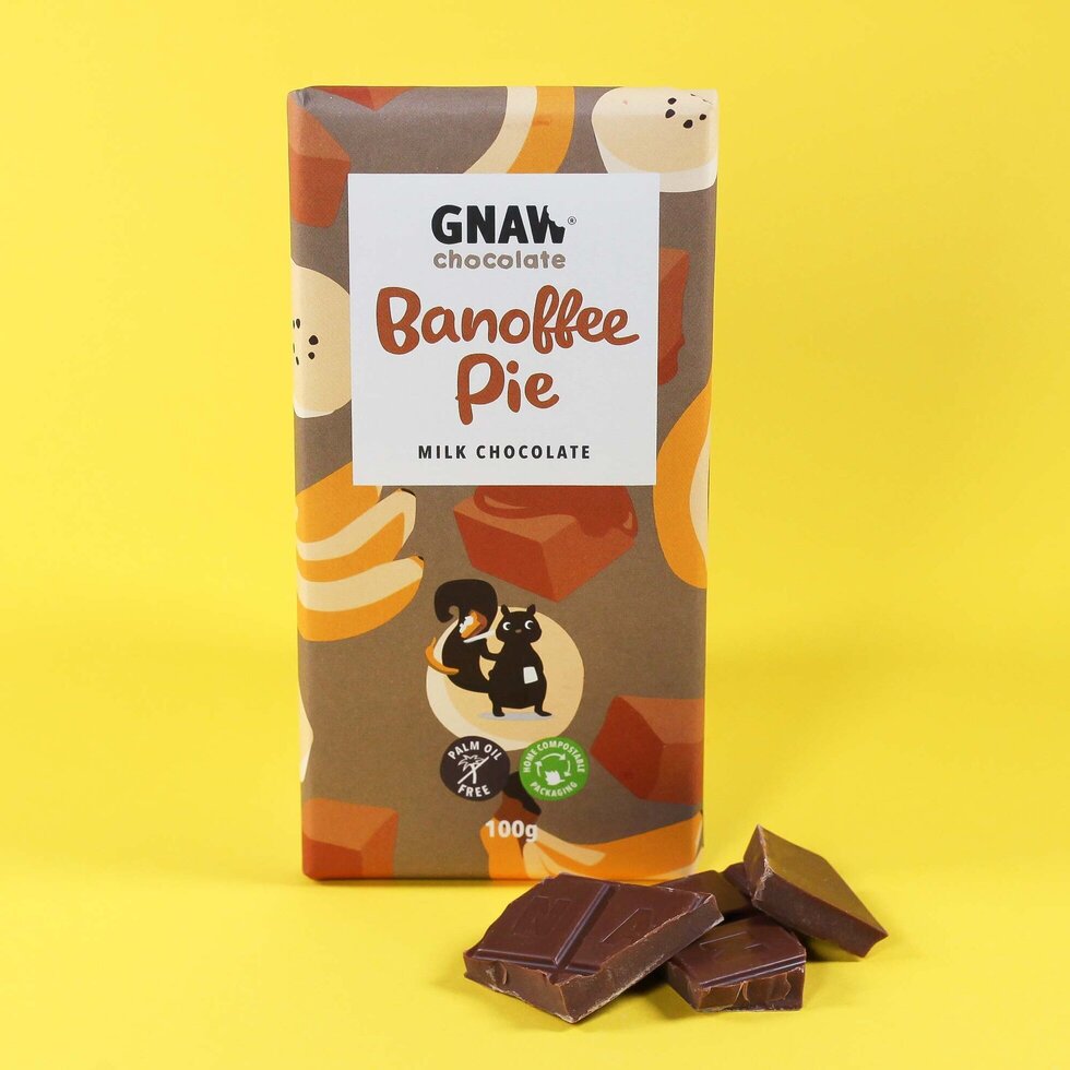 Gnaw Milk Chocolate Banoffee Pie Bar - 100g