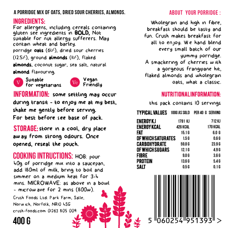 Cherry Bakewell Porridge