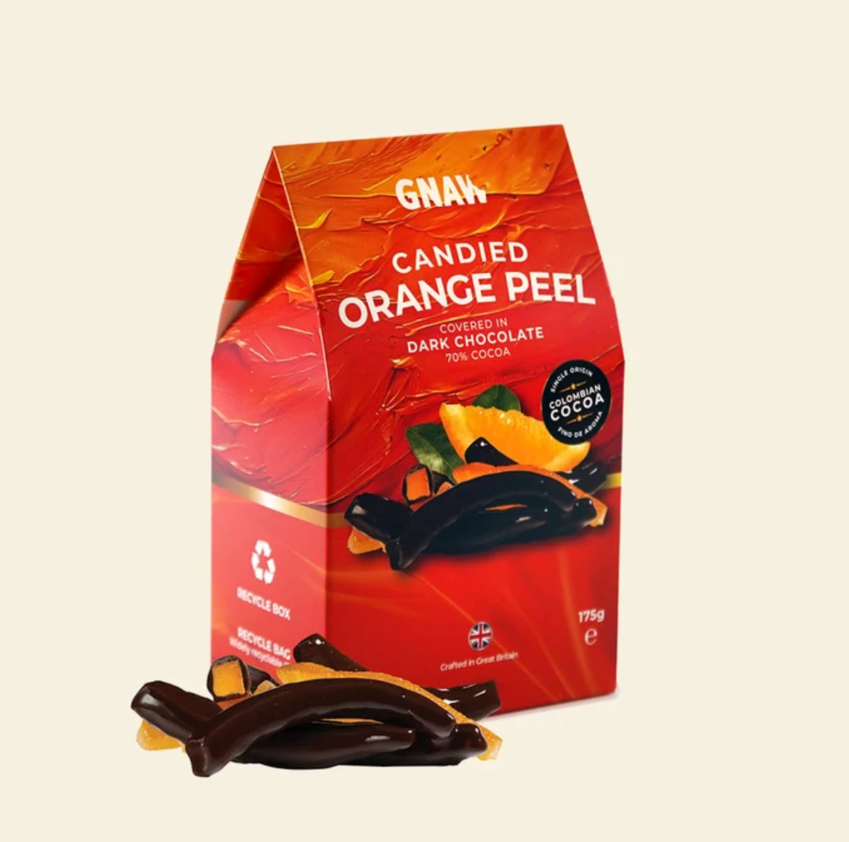 GNAW - 70% Dark Chocolate Orange Peel Bites