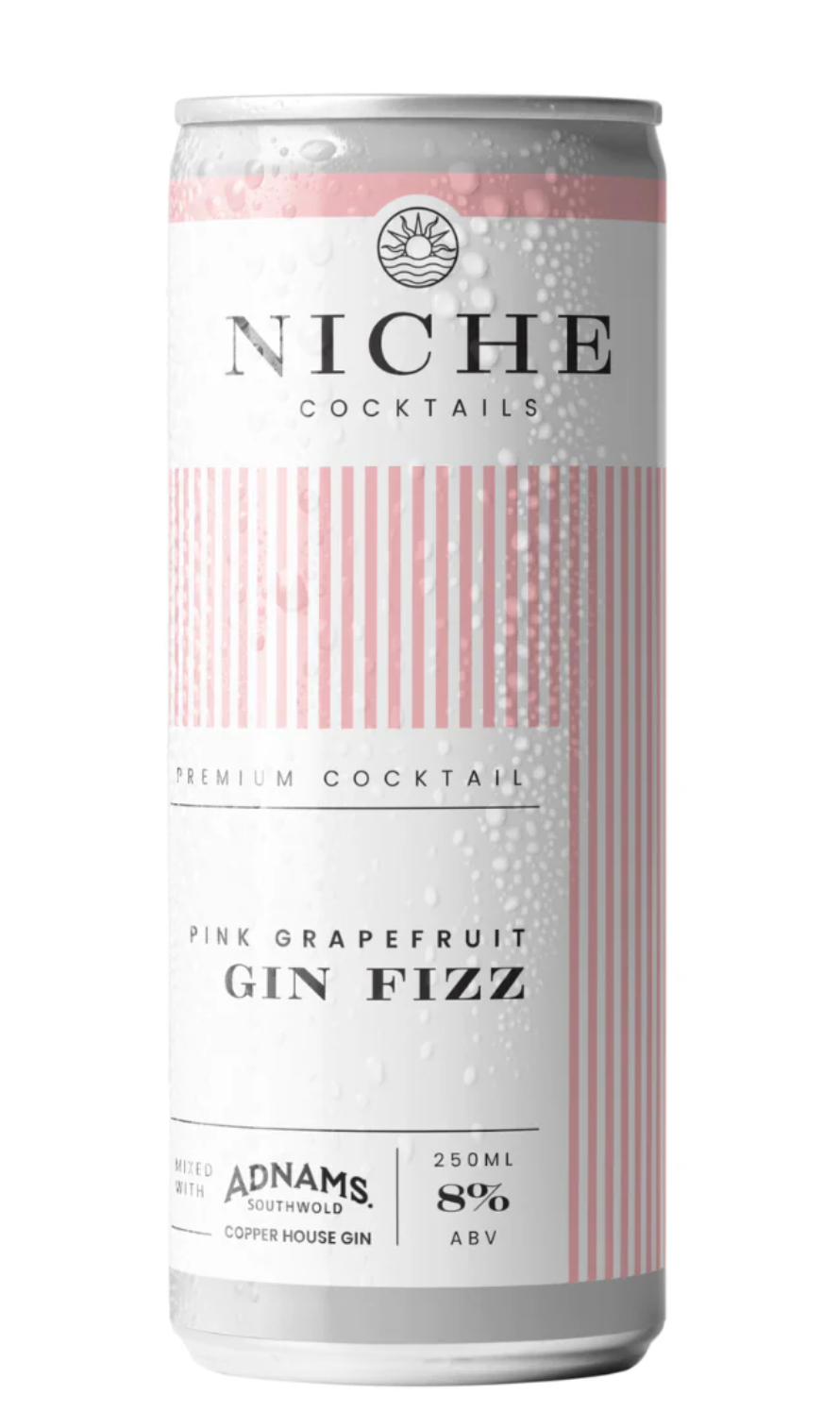Niche Cocktails - Pink Grapefruit Gin Fizz - 250ml can
