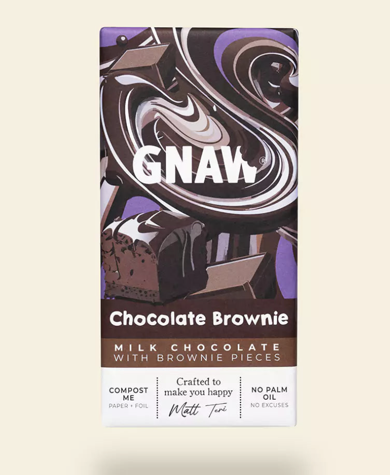 Gnaw Chocolate Brownie Milk Chocolate Bar