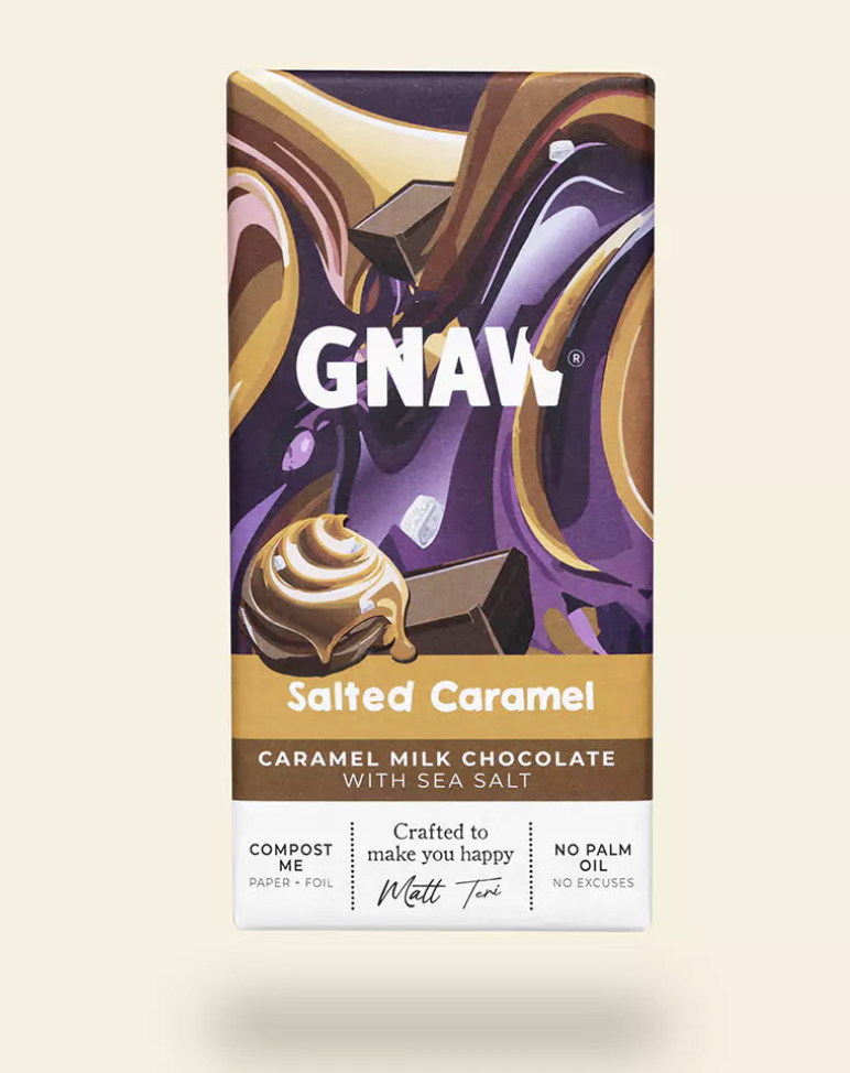 Gnaw Milk Chocolate Salted Caramel Bar