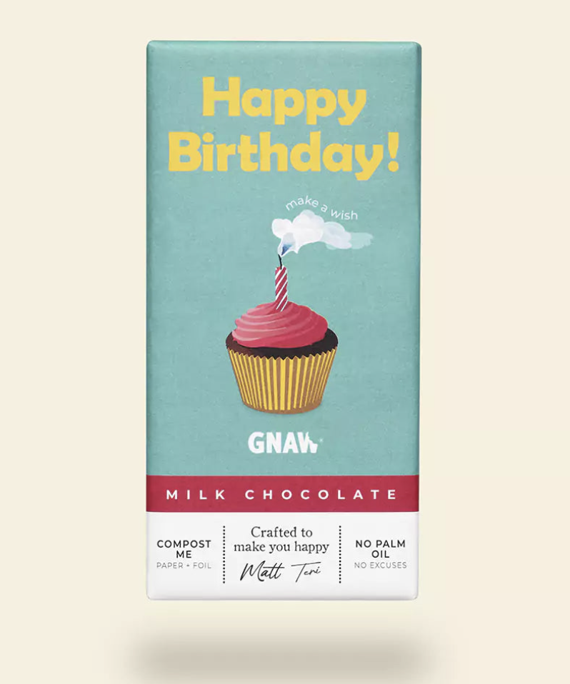 Gnaw Milk Happy Birthday Gift Bar