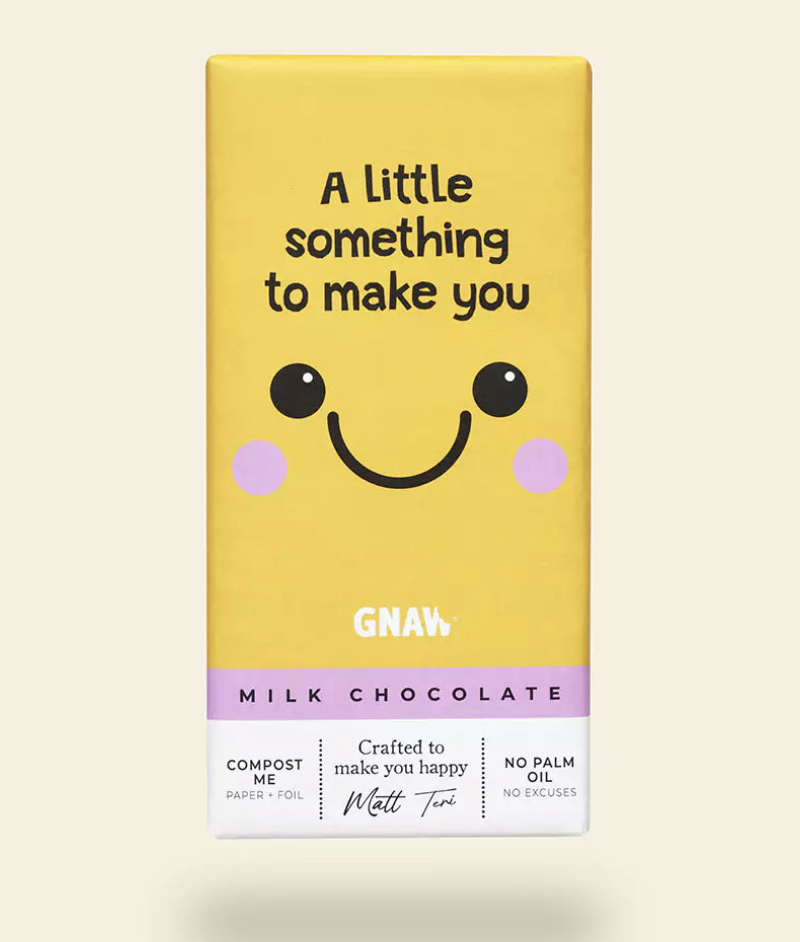 Gnaw Milk 'A Little Something to Make You Smile' Chocolate Bar