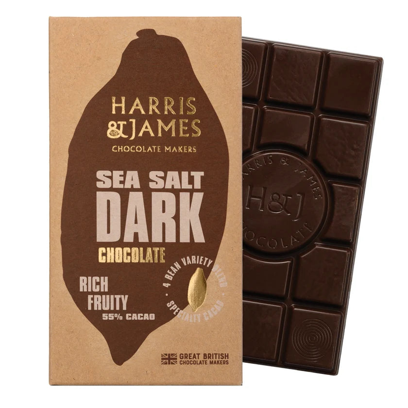 Harris & James - Sea Salt Dark Chocolate Bar (55%)