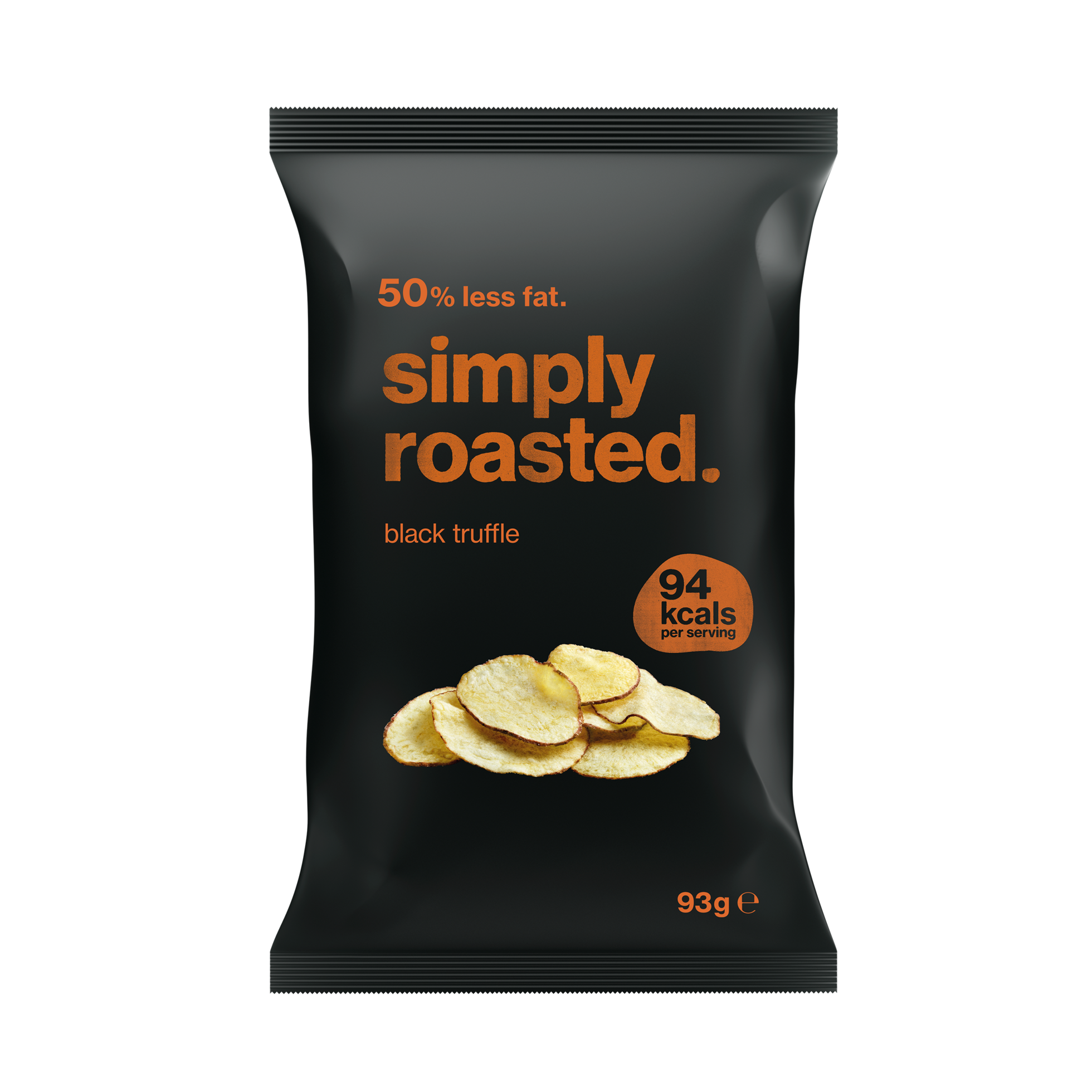 Simply Roasted - Black Truffle Crisps - 12 x 93g