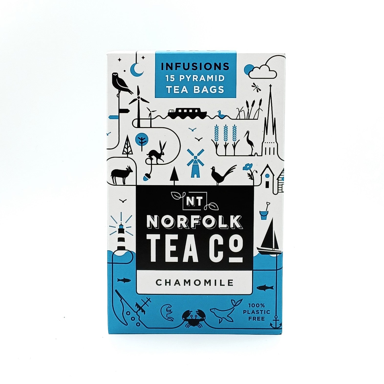 Norfolk Tea Co. - Chamomile Tea (15 Biodegradable Pyramids)
