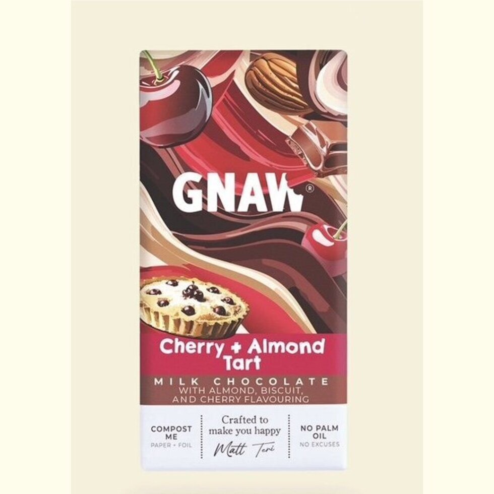Gnaw - Cherry And Almond Tart Bar - 80g