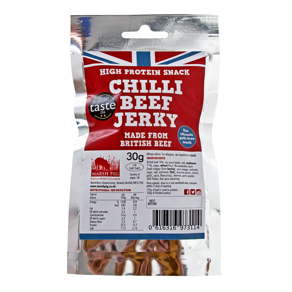 Marsh Pig - Chilli Beef Jerky - 30g