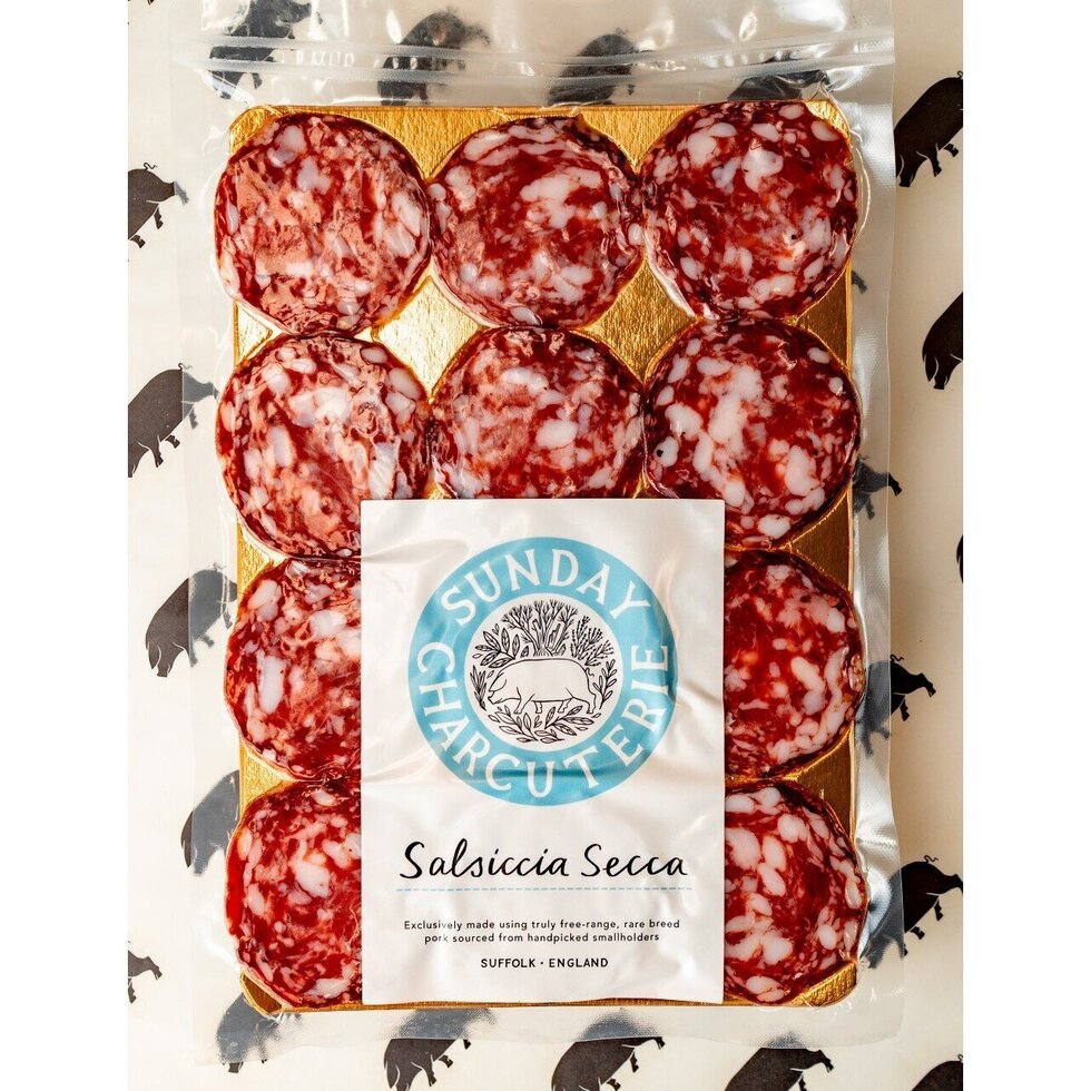 Sunday Charcuterie - Salsiccia Secca - Sliced