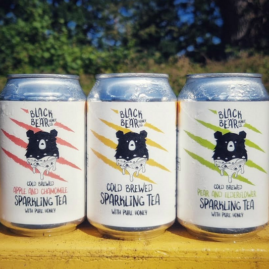 Black Bear Honey Co Pear Sparkling Tea 250ml