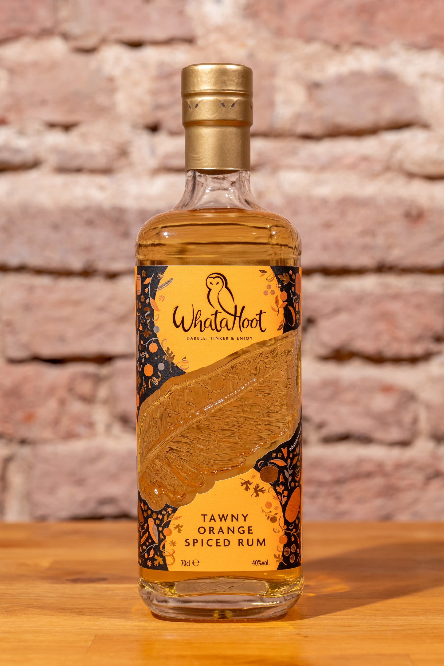 WhataHoot Tawny Orange Spiced Rum 70cl