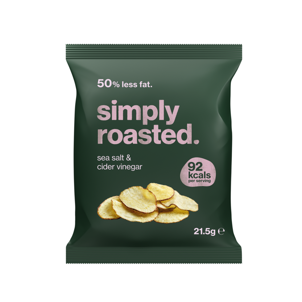 Simply Roasted Sea Salt & Vinegar Crisps - 21.5g