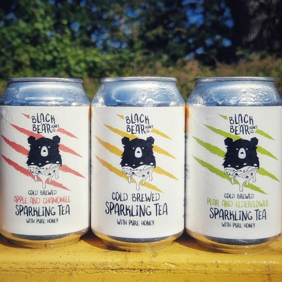 Black Bear Honey Co - Classic Honey Sparkling Tea 250ml Can