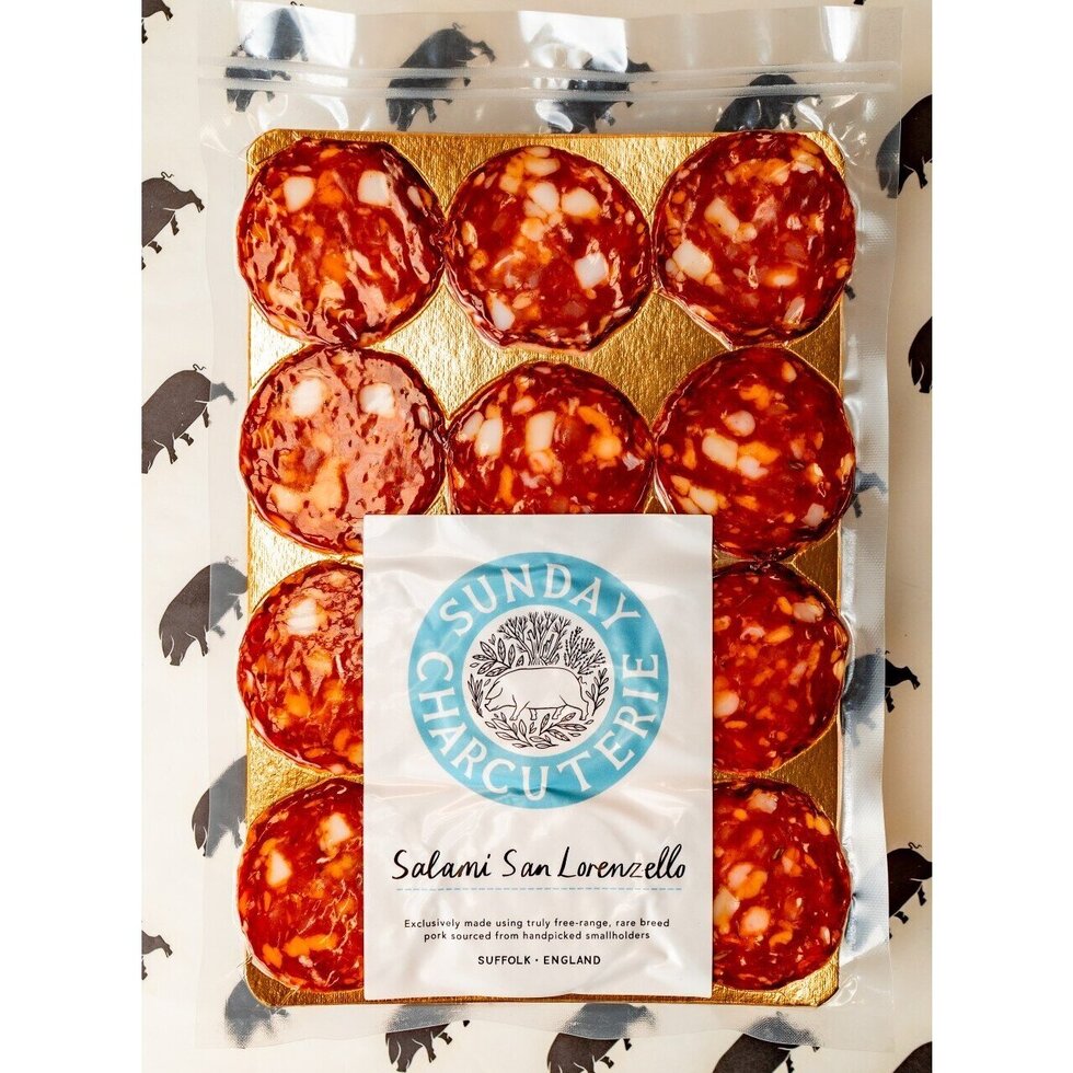 Sunday Charcuterie - Salami San Lorenzello - Sliced