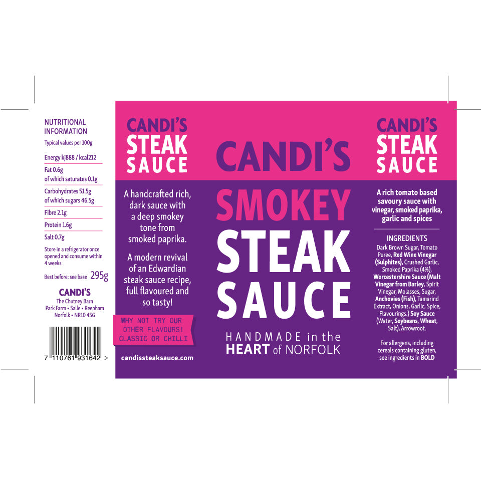 Candi's Smokey Steak Sauce - 295g