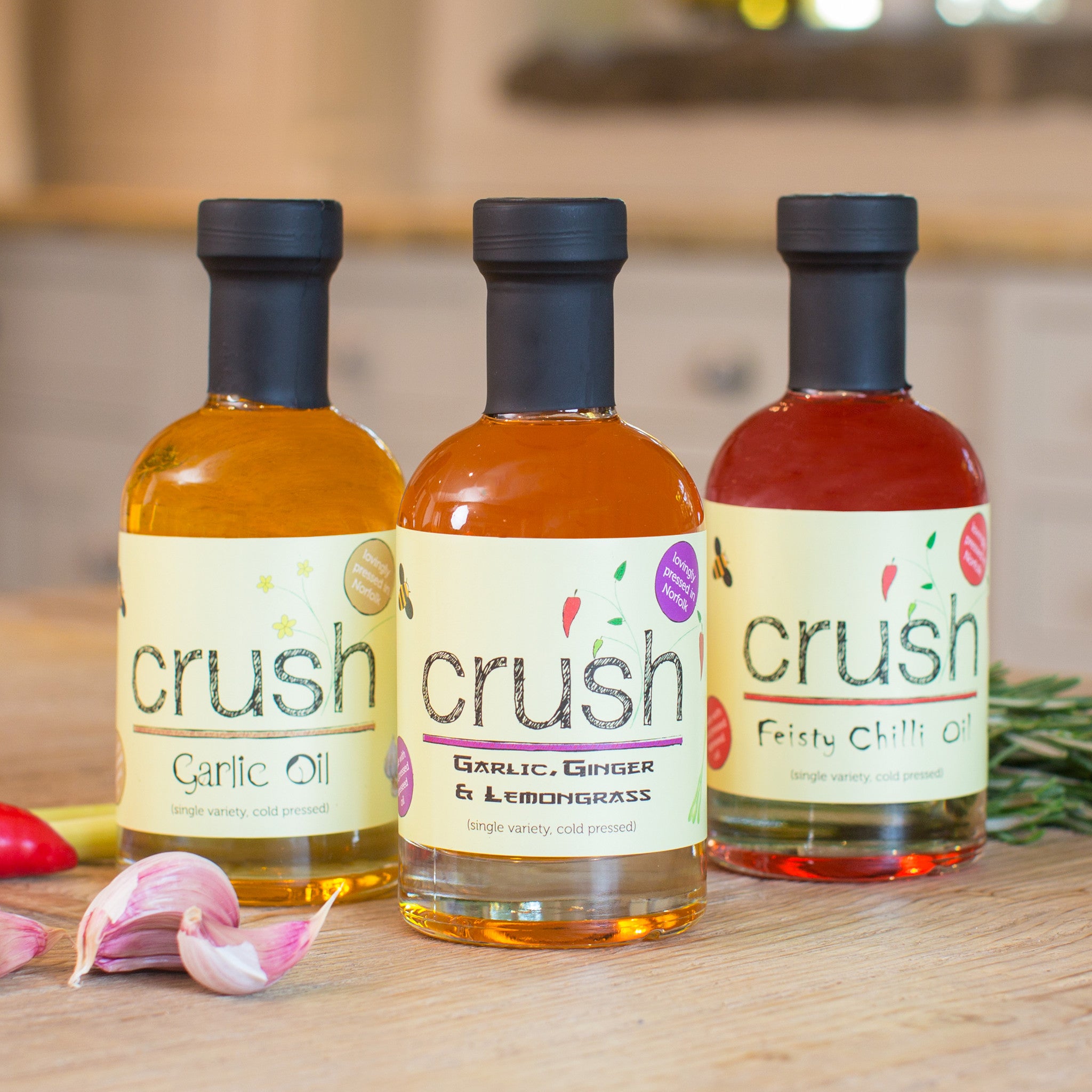 Crush Gift Box [3 x 200 ml OILS] - Crush Foods 