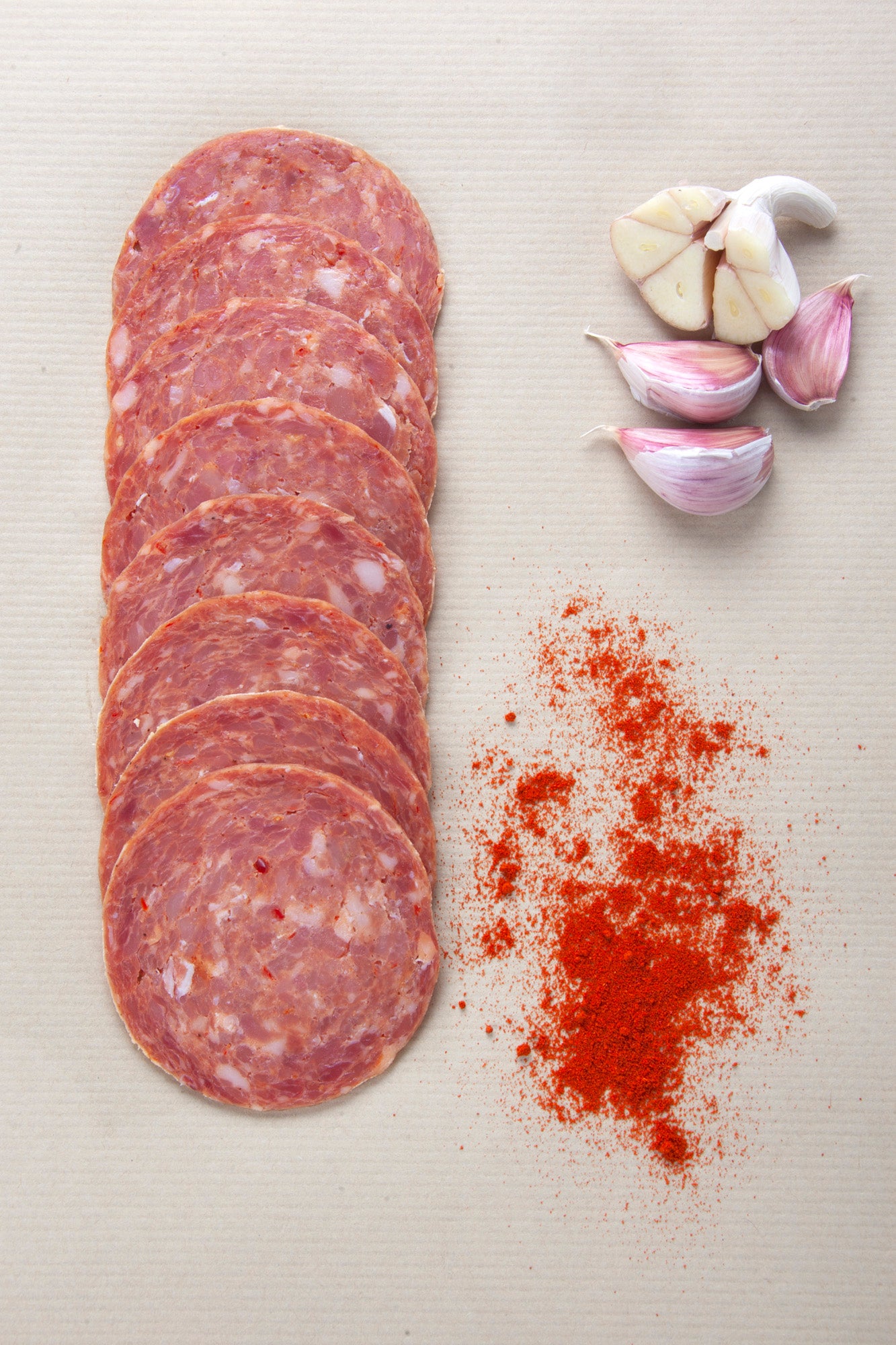 Marsh Pig Salami [Sliced] Garlic & Paprika - 100g