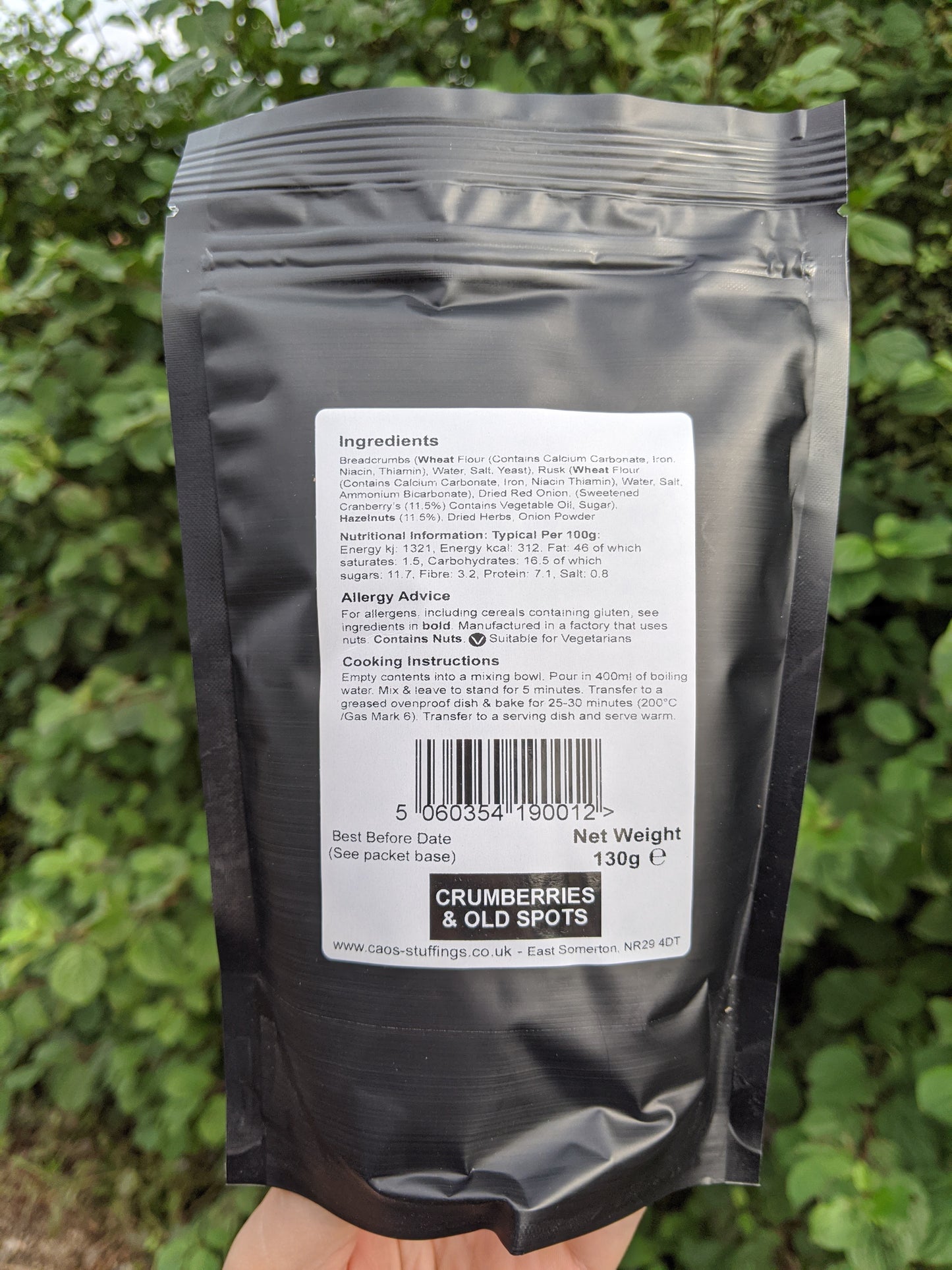 Cranberry & Hazelnut Stuffing Mix - 130g