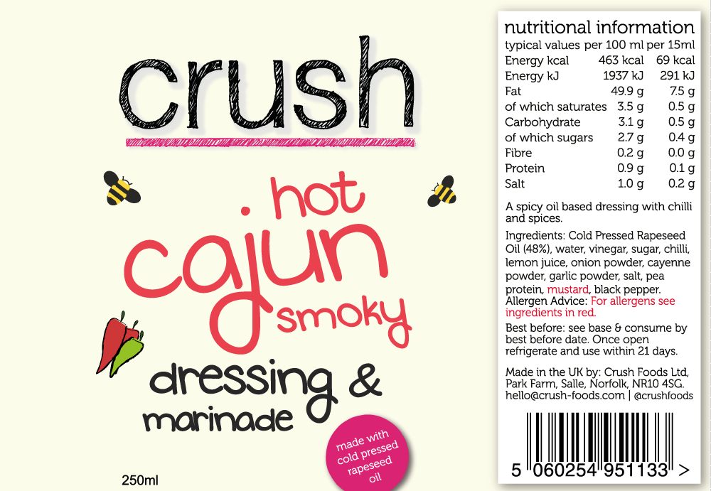 Hot & Smoky Cajun Dressing - 250ml