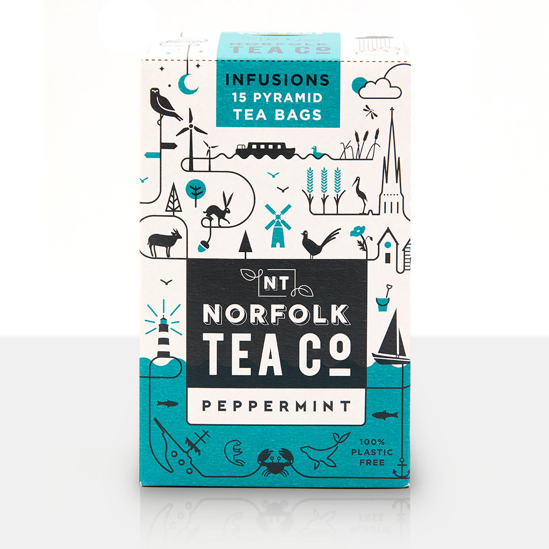 Norfolk Tea Co. - Peppermint Tea (15 Biodegradable Pyramids)