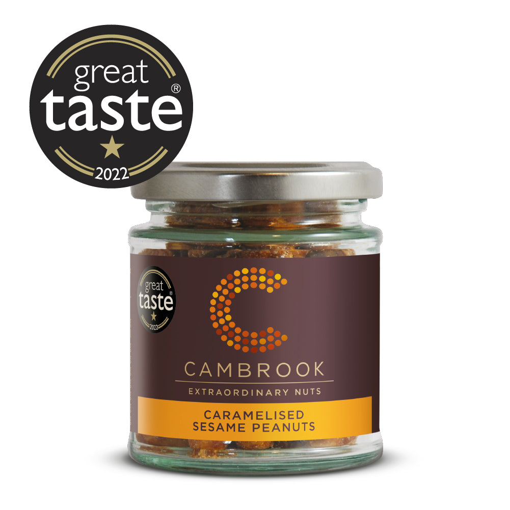 Cambrook - Caramelised Sesame Peanuts in a jar 80g