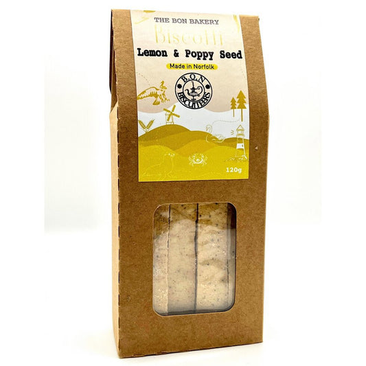 Bon Bakery - Lemon & Poppyseed Biscotti 120g