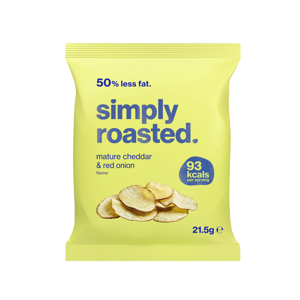 Simply Roasted Cheddar & Onion Crisps - 21.5g