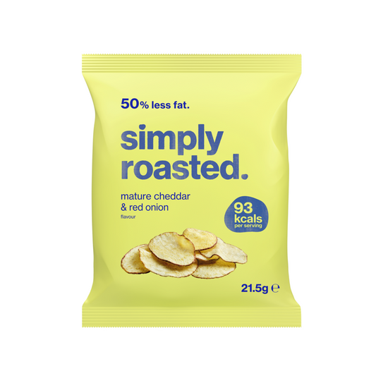 Simply Roasted Cheddar & Onion Crisps - 21.5g