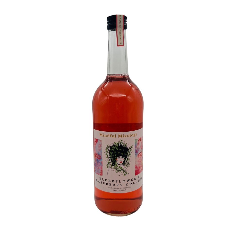 Mindful Mixology - Raspberry & Elderflower Collins