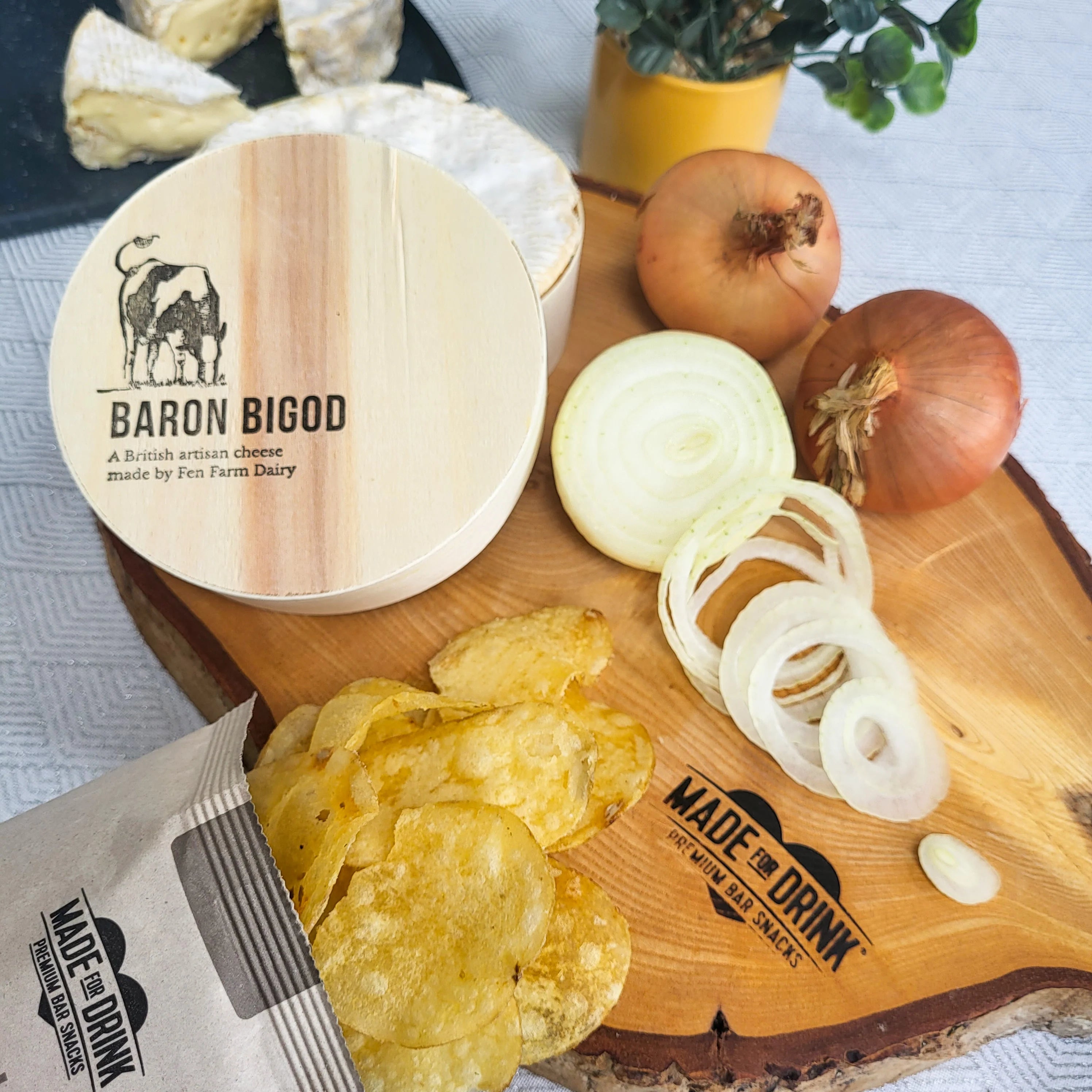 Made For Drink | Baron Bigod Cheese & Onion Crisps