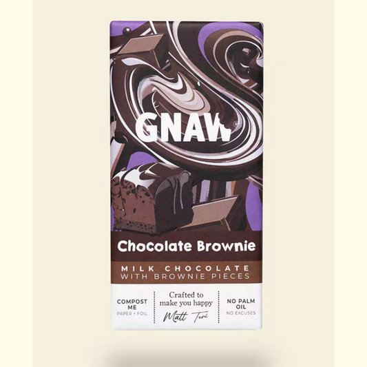 Gnaw Chocolate Brownie Milk Chocolate Bar 80g