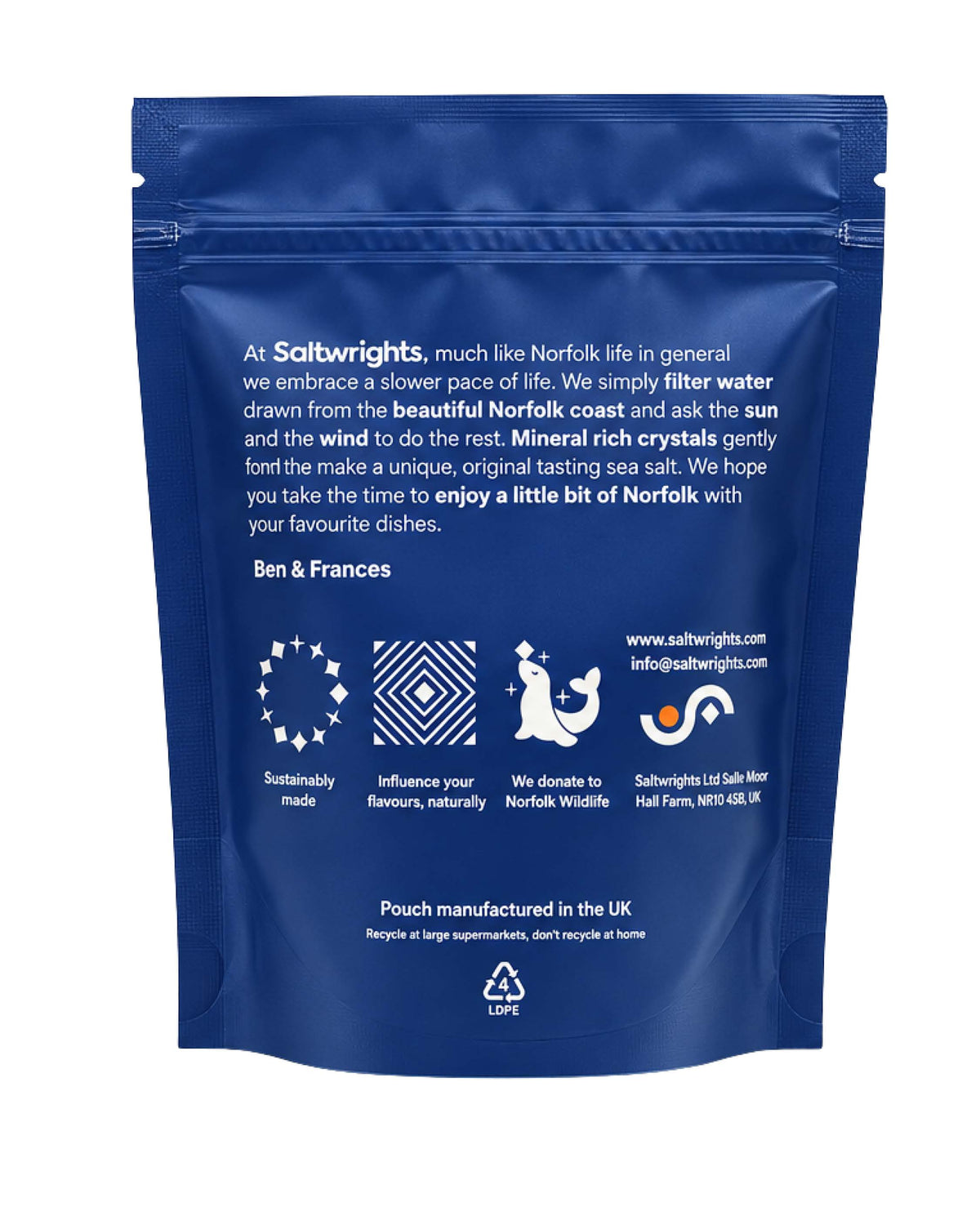 Saltwrights 250g Norfolk Sea Salt