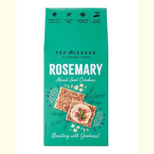 Pep & Lekker - Rosemary Mixed Seed Crackers