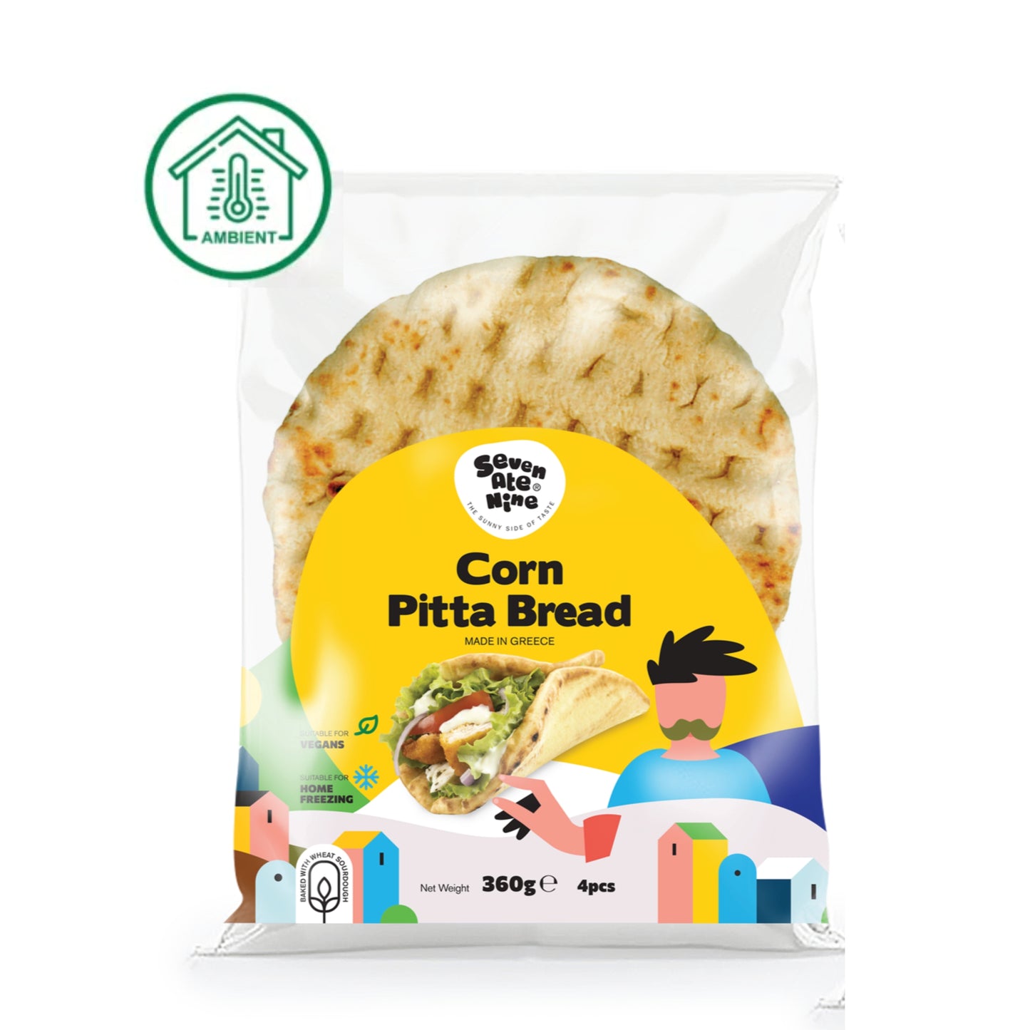 Seven Ate Nine - Corn Pitta Bread