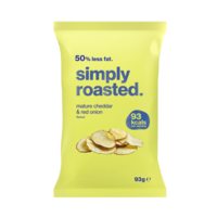 Simply Roasted Cheddar & Onion Crisps 93g