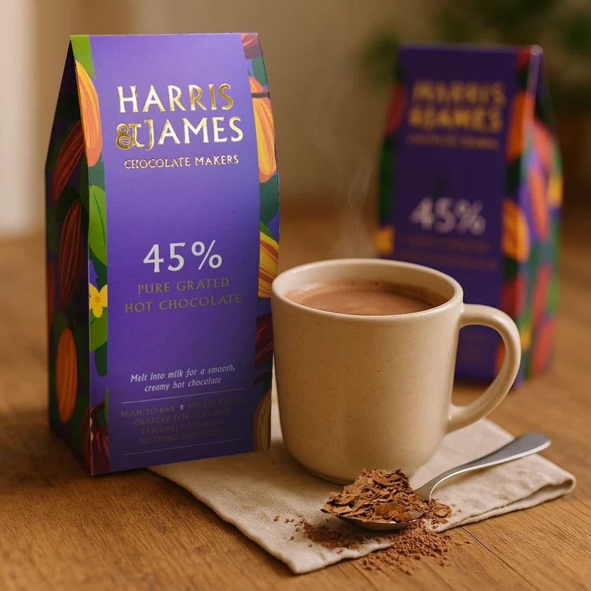 H&J - Smooth Milk Hot Chocolate Flakes 45% - 220g