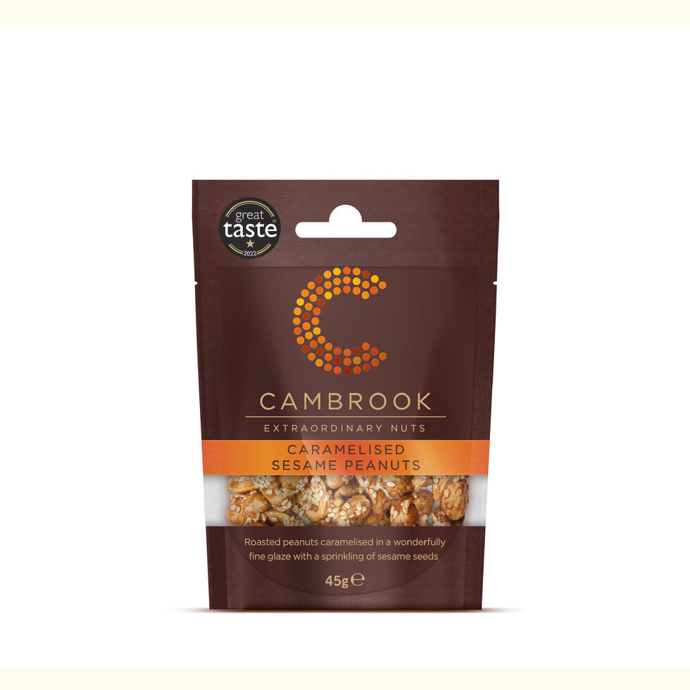 Cambrook - Caramalised Sesame Peanuts 45g