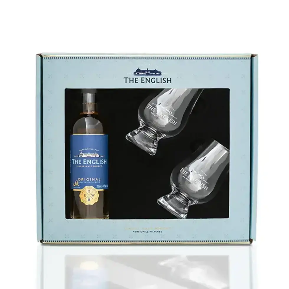 The English [2x200ml Whisky + 2 Glasses] Gift Set