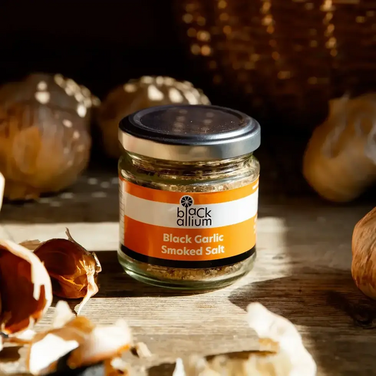Black Allium - Jar of Black Garlic Smoked Salt 75g