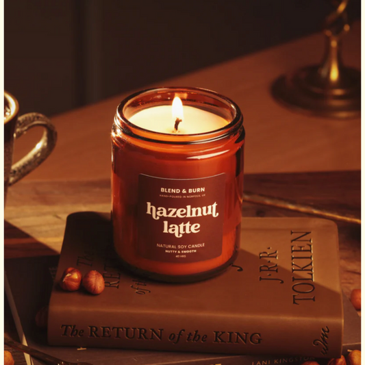 Blend & Burn Candle - Hazelnut Latte