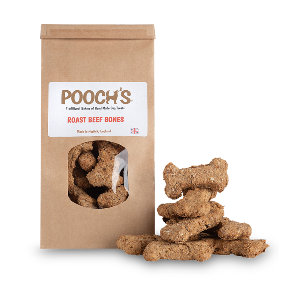 Pooch's Roast Beef Dog Bones - 250g