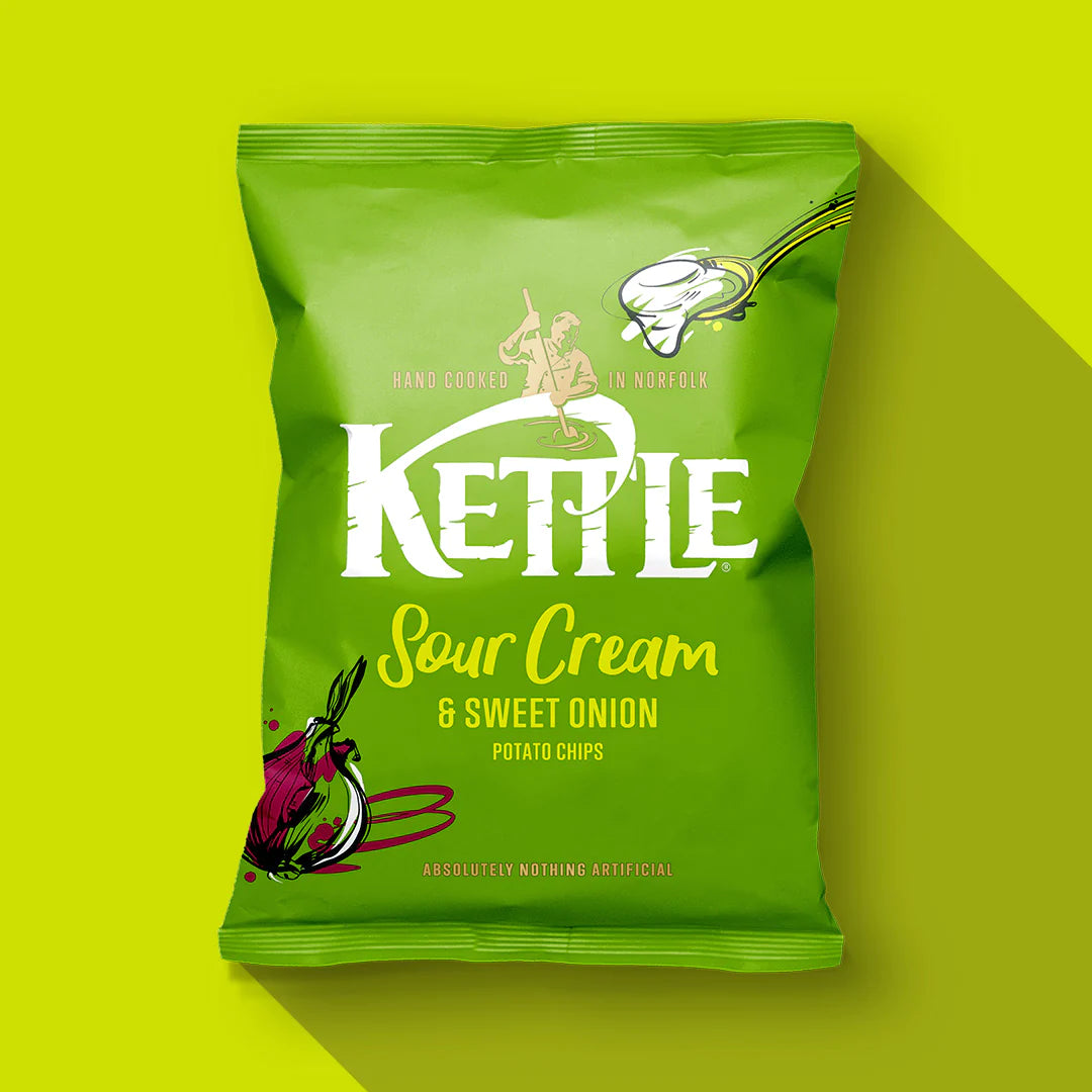 Kettle Foods - Sour Cream & Sweet Onion Crisps - 130g