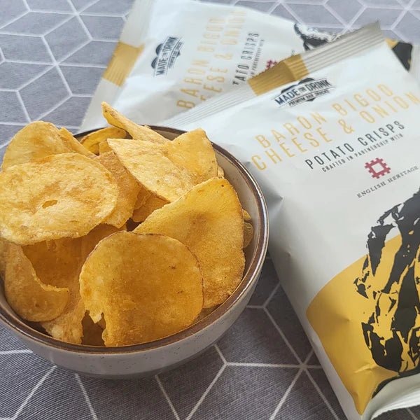 Made For Drink | Baron Bigod Cheese & Onion Crisps