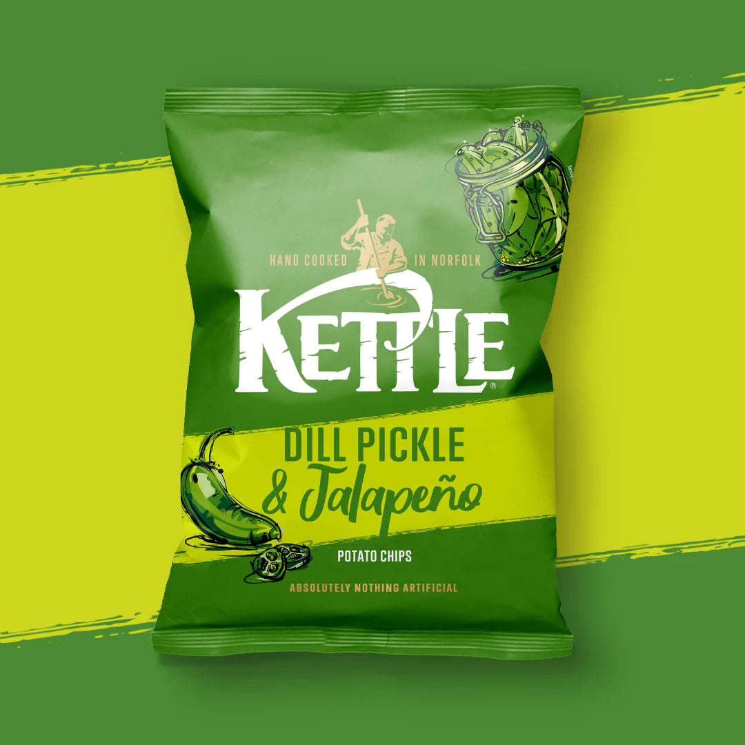 Kettle Foods - Dill Pickle & Jalapeno Crisps (Seasonal) - 125g