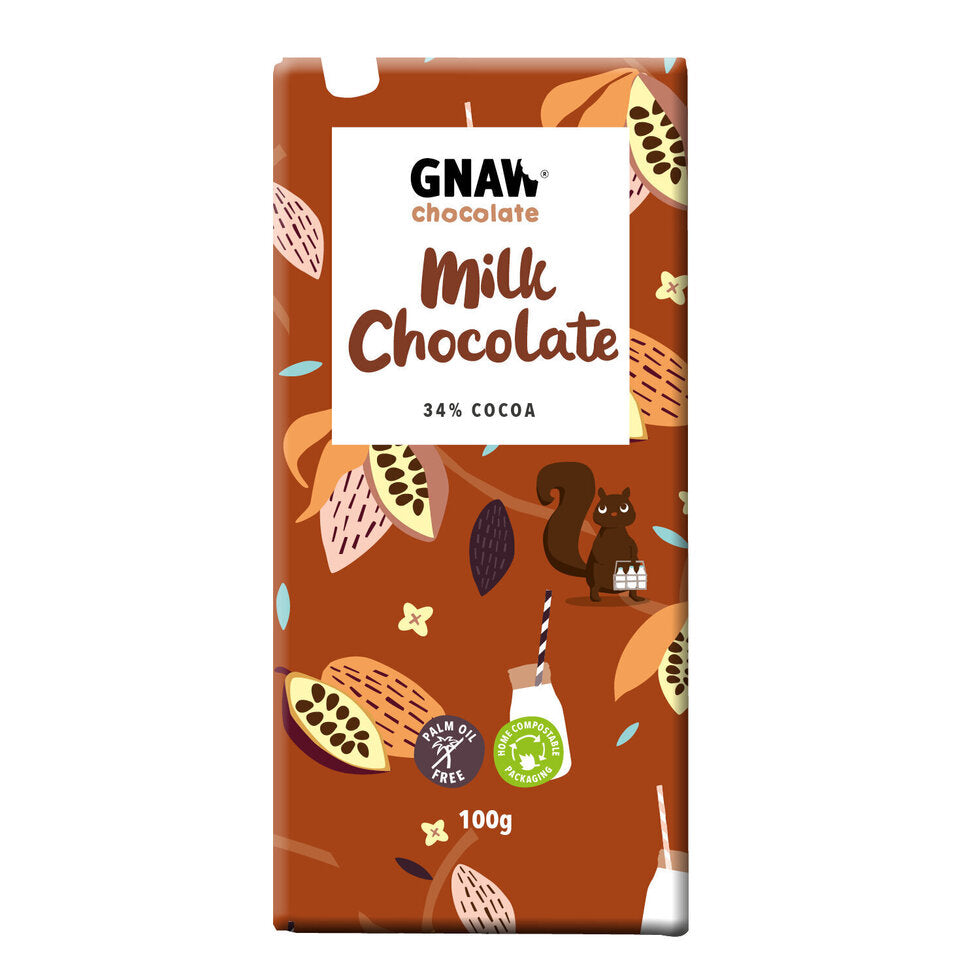 Gnaw Milk Chocolate Bar - 100g