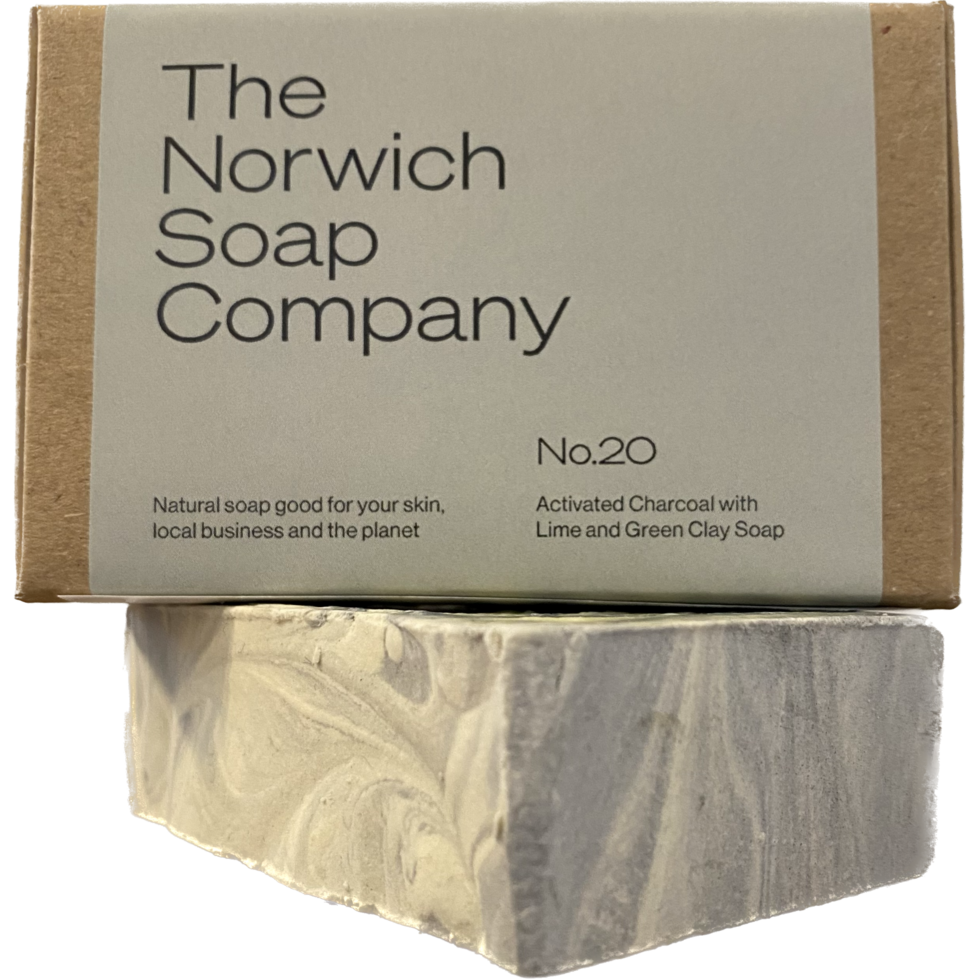 Norwich Soap Co. - Activated Charcoal with Lime & Green Clay Soap